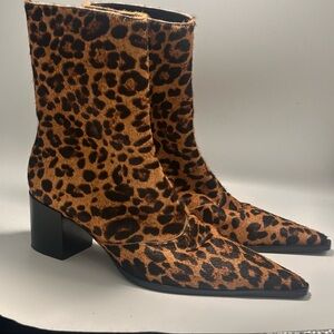 SCHUTZ RAFFAELA HAIR CALF BOOTIE size 8.5